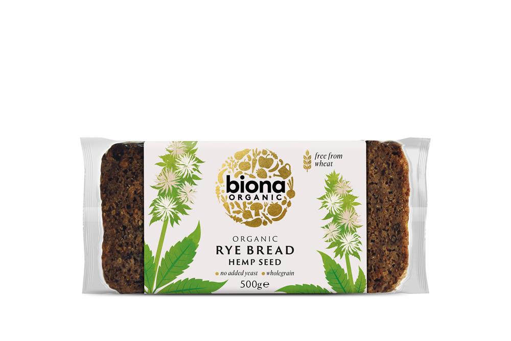 Biona Rye Bread Hemp Seed 500g